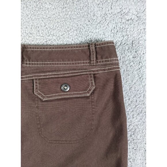 Cabela's Skirt Womens 12 Button Flap Cotton Stretch Brown Casual Outdoor - Picture 9 of 14
